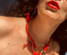 Load image into Gallery viewer, Red Choker Necklace - Casual Color
