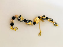 Load image into Gallery viewer, Trendy Black Gold Bracelet
