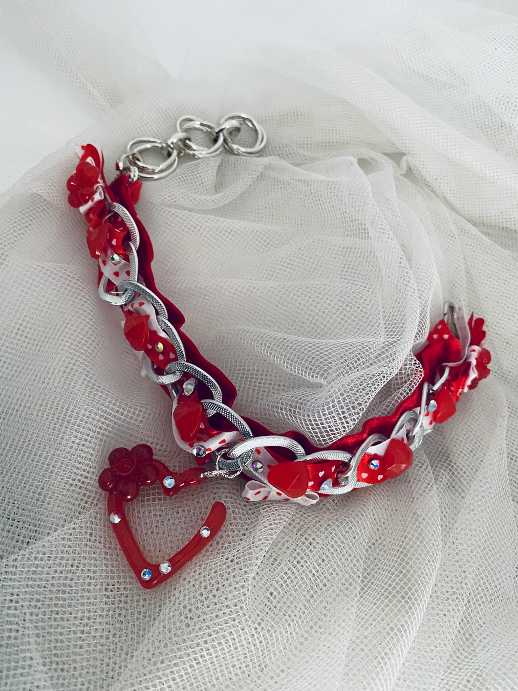 Red Heart Pet Necklace
