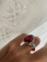 Load image into Gallery viewer, Hearts and Rhinestones Rings
