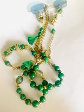 Load image into Gallery viewer, Catena occhiali Gold Green
