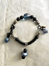 Load image into Gallery viewer, Black Bracelet with Crystals
