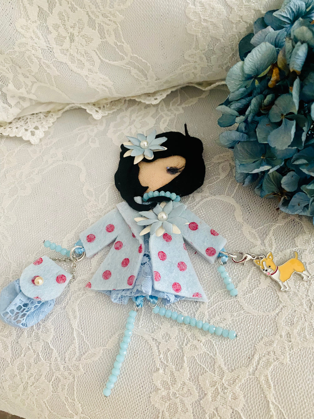Doll Mini Pin Azzurra