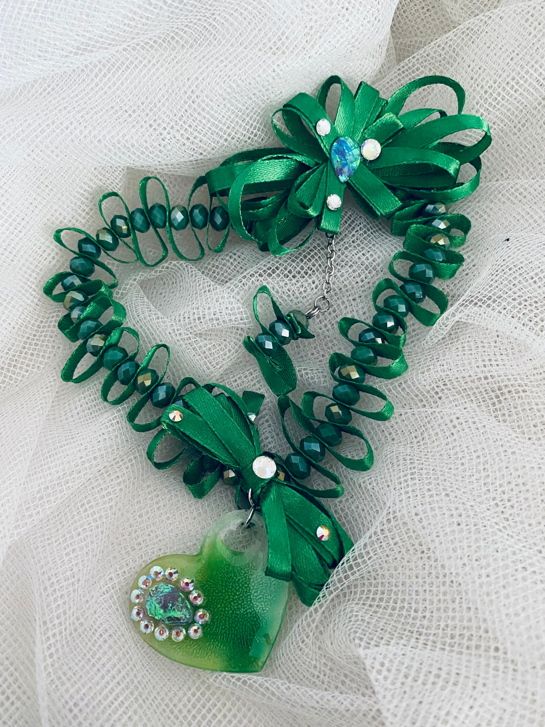 Green Pet Necklace