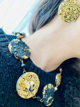 Load image into Gallery viewer, Trendy Black Gold Earrings
